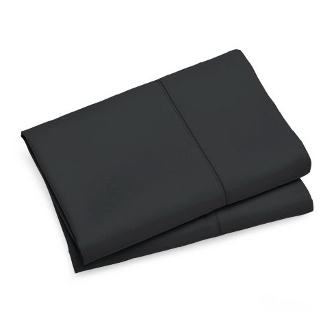 Pillows: 1000TC Premium Ultra Soft King size Pillowcases 2-Pack - Black