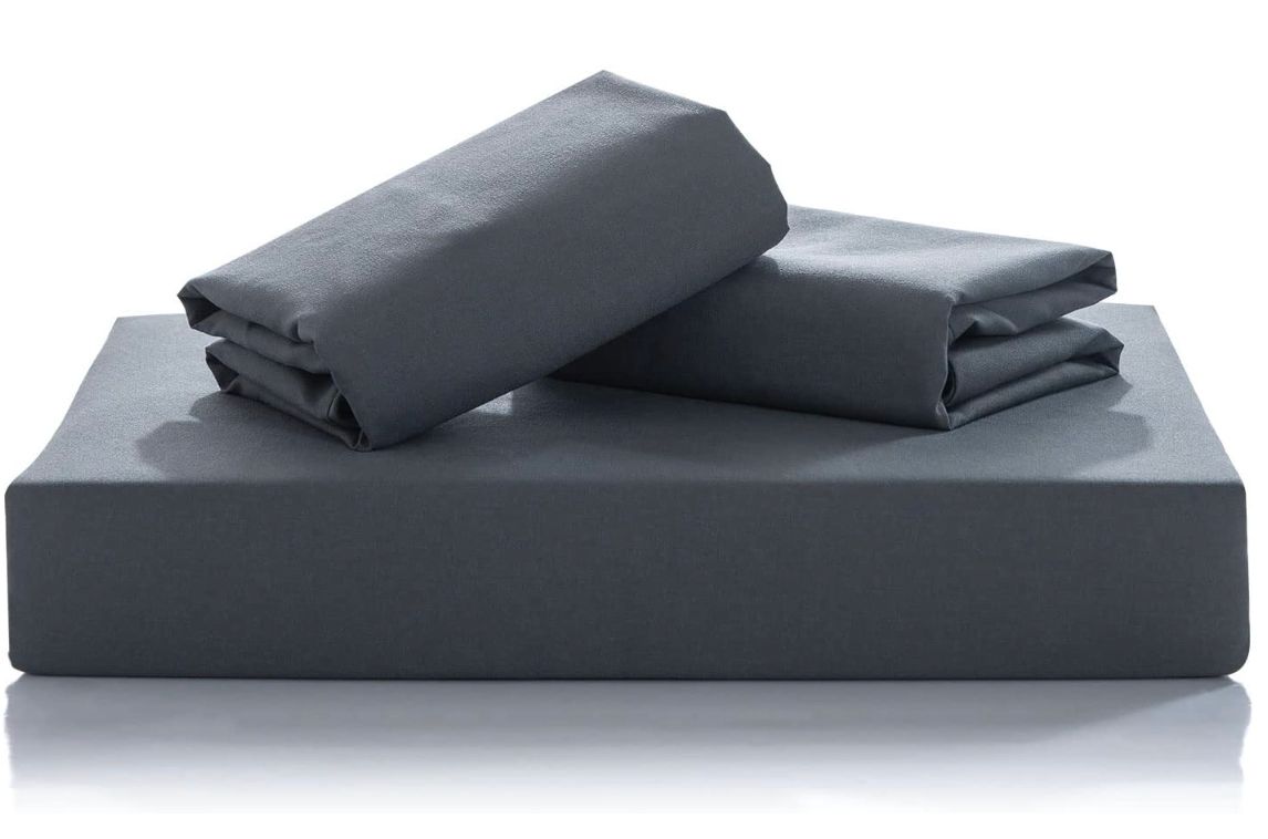Duvet Covers: 1000TC Reversible King Size Grey Duvet Quilt Cover Set