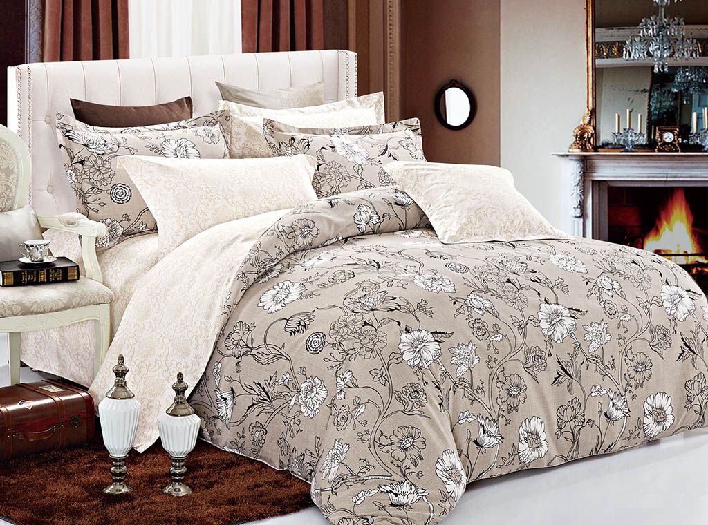 Duvet Covers: Shacha King Size Duvet Quilt Cover Set