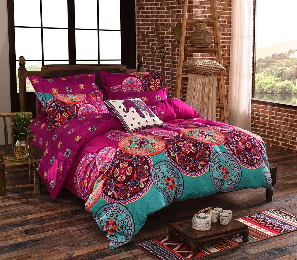 Duvet Covers: Mandala King Size Duvet Quilt Cover Set