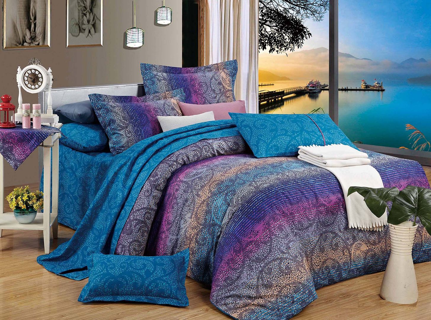 Duvet Covers: Tanya King Size Duvet Quilt Cover Set