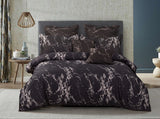 Duvet Covers: Black Marble King Size Duvet Quilt Cover Set