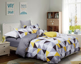 Duvet Covers: Geometric King Size Duvet Quilt Cover Set