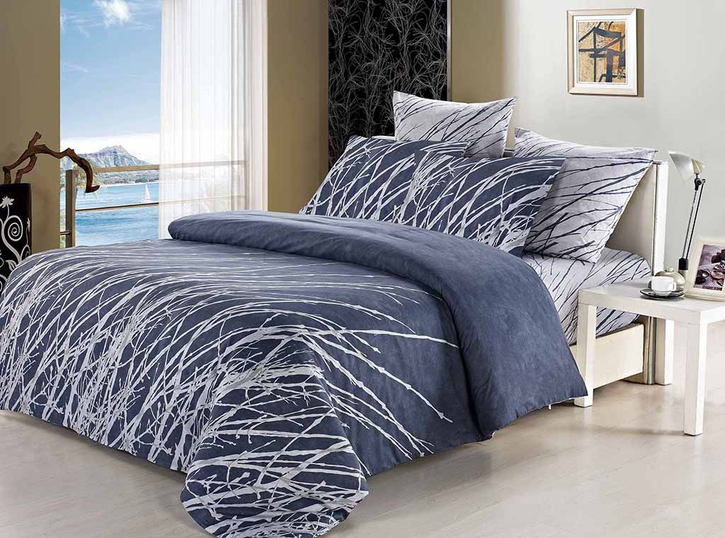 Duvet Covers: Esha Queen Size Duvet Quilt Cover Set