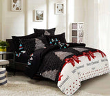 Duvet Covers: Merry Queen Size Christmas Quilt/Duvet Cover Set
