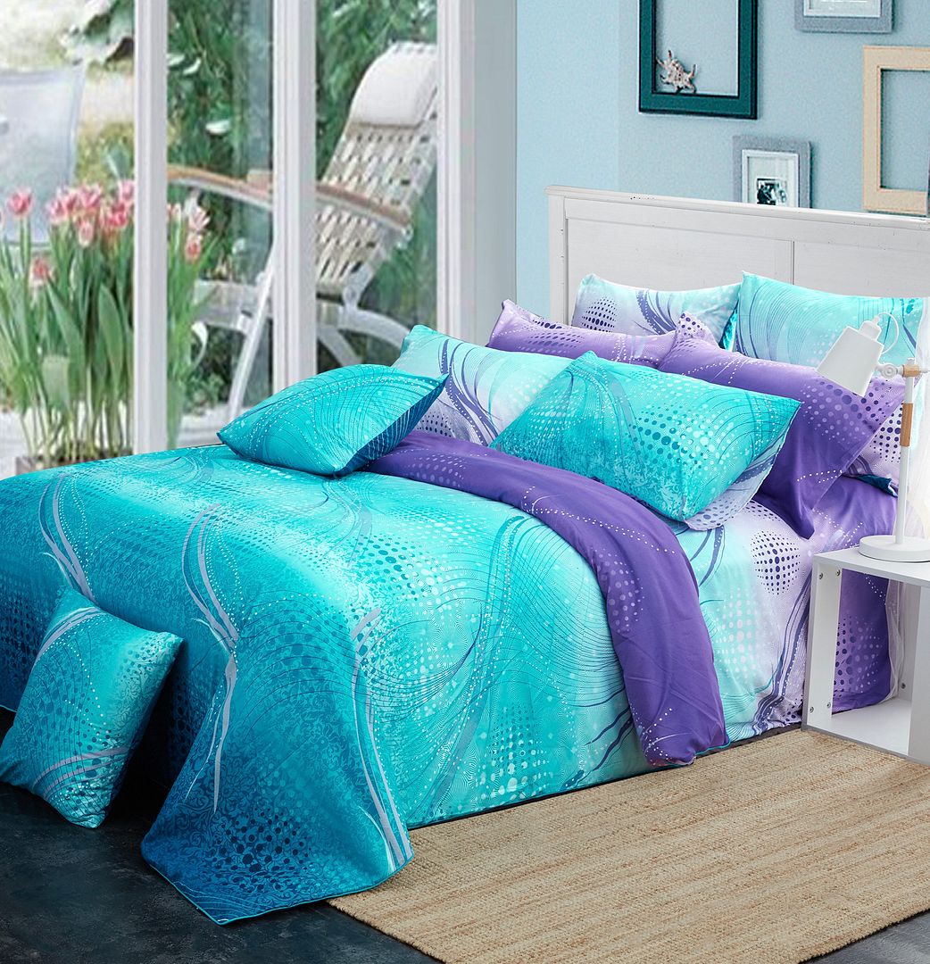 Duvet Covers: Vitara Super King Size Bed Quilt/Duvet Cover Set