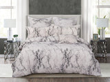 Duvet Covers: Marble Super King Size Duvet Quilt Cover Set