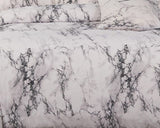 Duvet Covers: Marble Super King Size Duvet Quilt Cover Set