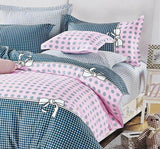 Duvet Covers: Pink Dots Super King Size Bed Quilt/Duvet Duvet Cover Set