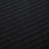 1000TC Ultra Soft Striped Super King Size Black Duvet Quilt Cover Set