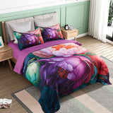 Duvet Covers: Kaie Floral Quilt Cover Set - King Size