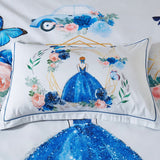 Duvet Covers: Princess Kids Quilt Cover Set - King Single Size