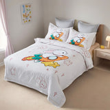 Duvet Covers: Rabbit Kids Quilt Cover Set - King Single Size