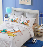 Duvet Covers: Rabbit Kids Quilt Cover Set - King Single Size