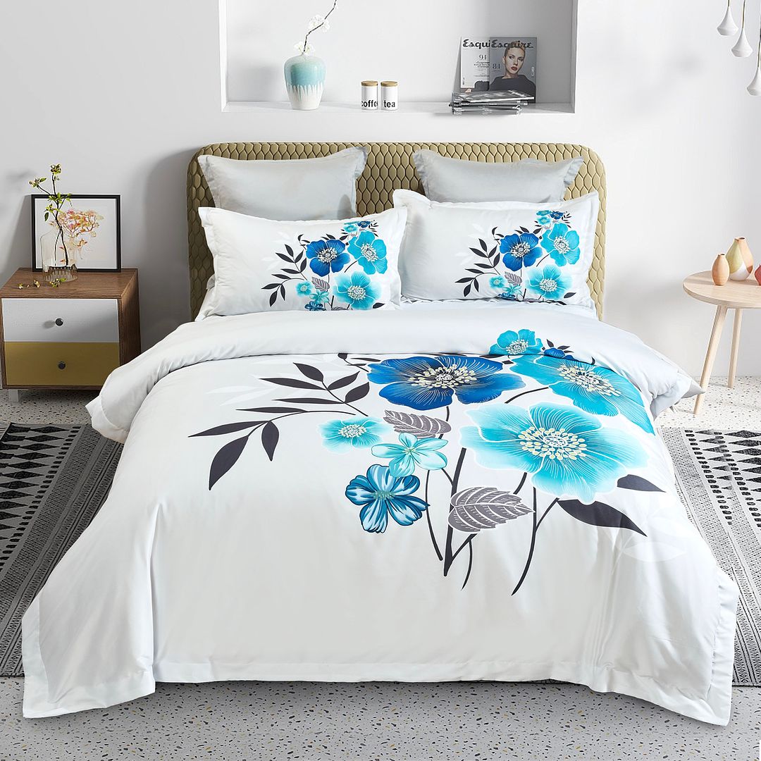 Duvet Covers: Braithe Floral Quilt Cover Set - Queen Size