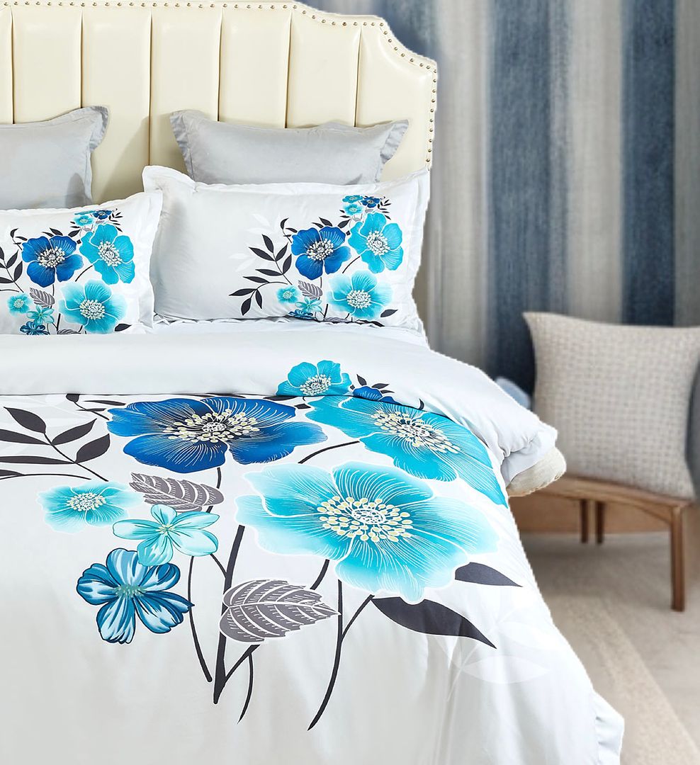 Duvet Covers: Braithe Floral Quilt Cover Set - Queen Size