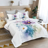 Duvet Covers: Marrea Floral Quilt Cover Set - Queen Size