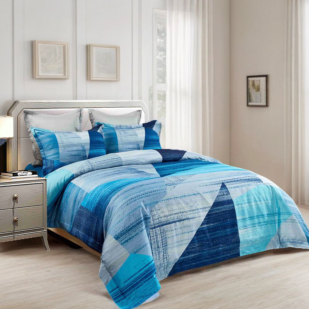 Duvet Covers: Mondrian Quilt Cover Set - Queen Size