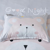 Duvet Covers: Bear Kids Quilt Cover Set - Single Size