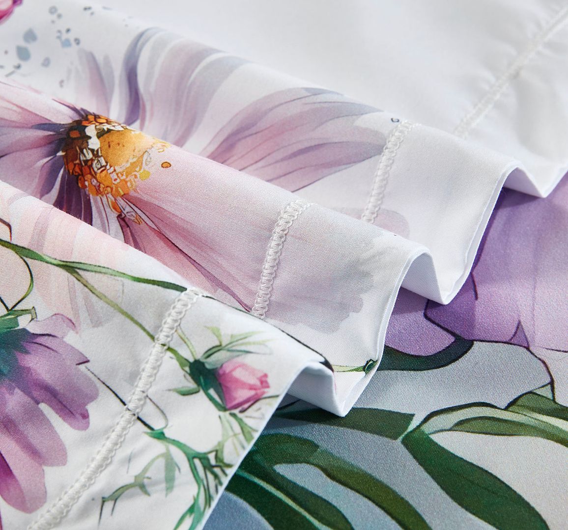 Duvet Covers: Marrea Floral Quilt Cover Set - Super King Size