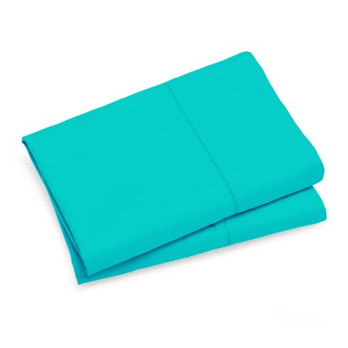 Pillows: 1000TC Premium Ultra Soft Standrad size Pillowcases 2-Pack - Teal