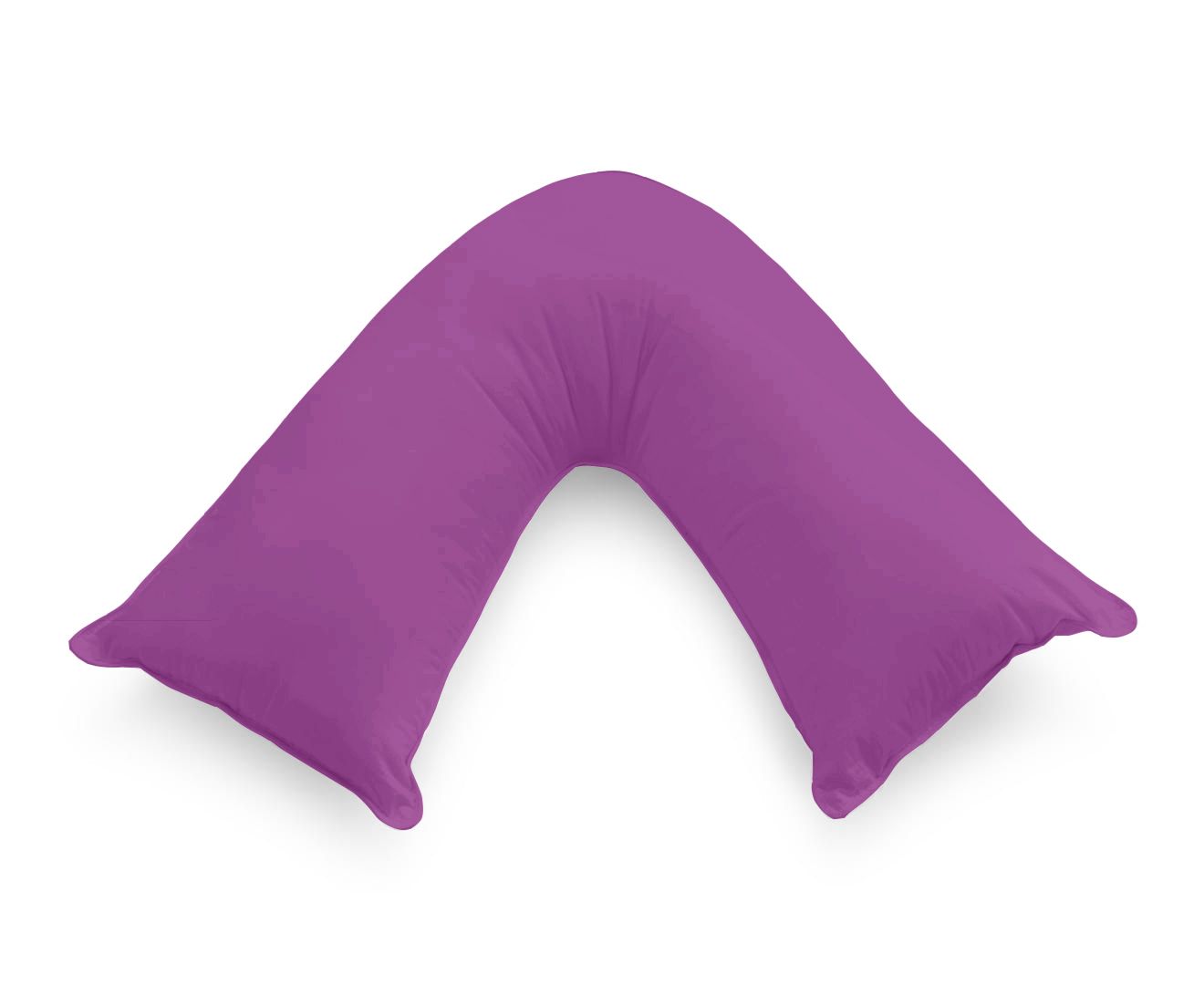 Pillows: 1000TC Premium Ultra Soft V SHAPE Pillowcase - Purple
