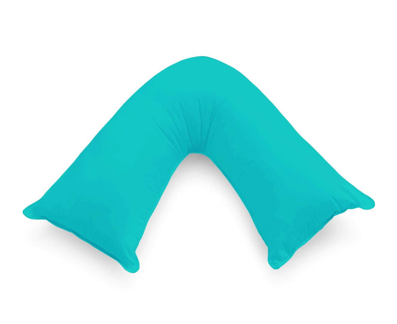 Pillows: 1000TC Premium Ultra Soft V SHAPE Pillowcase - Teal