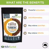 Pharmaceutical Supplies: Instant Coffee with 95% Pure Organic Curcumin - Turmeric Extract Powder (1,000mg) - 120g