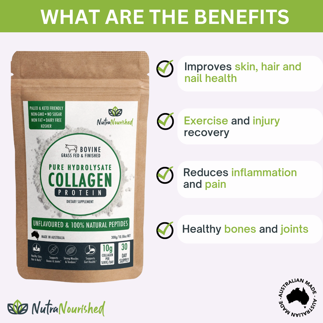 Vitamins & Supplements: Collagen Powder Tasteless & Unflavoured - 300g