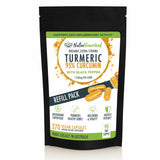 Vitamins & Supplements: REFILL BAG - Turmeric 95% Curcumin Extract Capsules, Organic, with Black Pepper, 270 Vegan Capsules/ 3 Month Supply