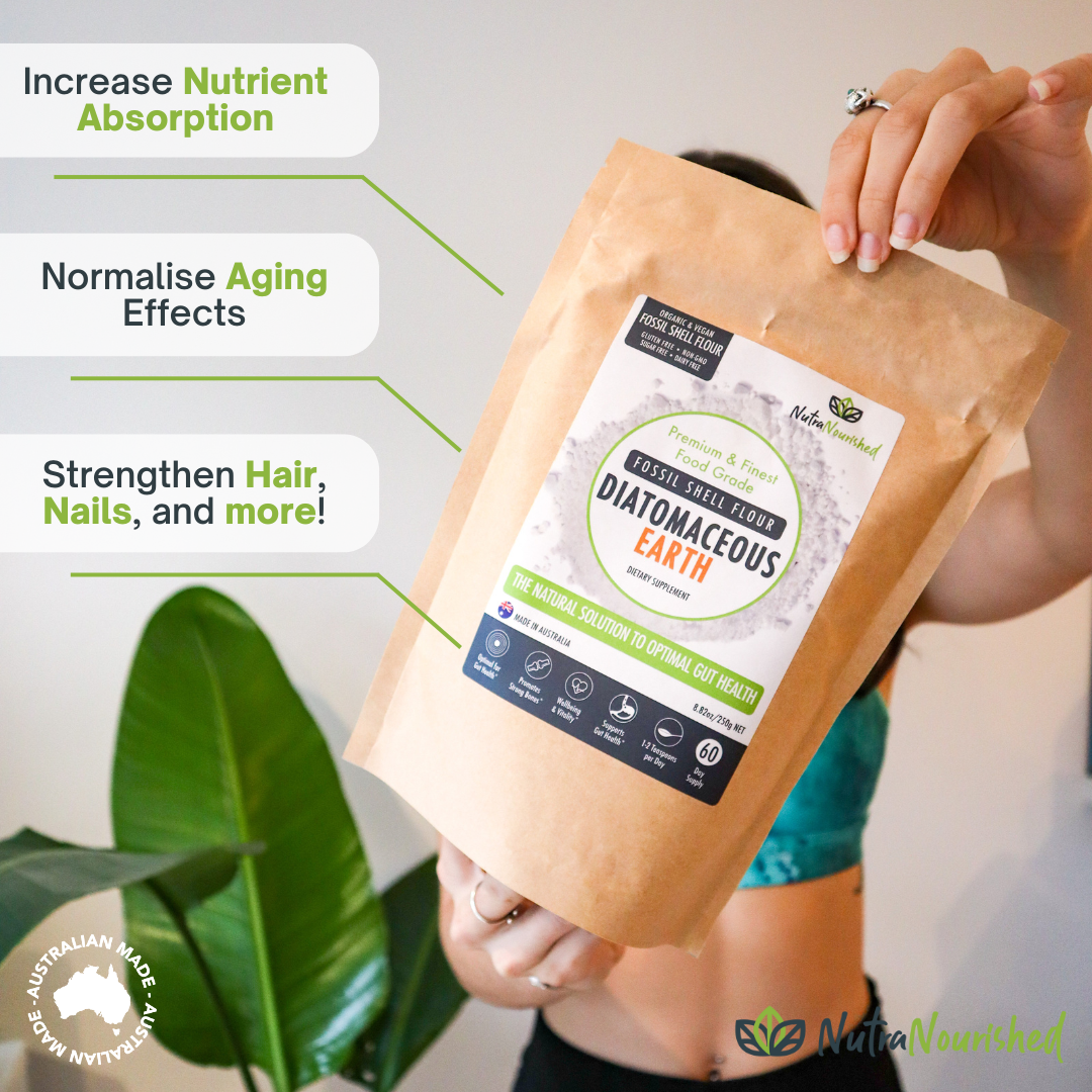 Seasonings & Spices: Fossil Shell Flour Powder - Food Grade Diatomaceous Earth - 250g