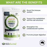 Vitamins & Supplements: Organic Pure Moringa Leaf Powder 60g