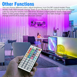 Lighting Accessories: Waterproof 12V RGB 5M 3528 300 LED Strips Lights 44 Keys Controller