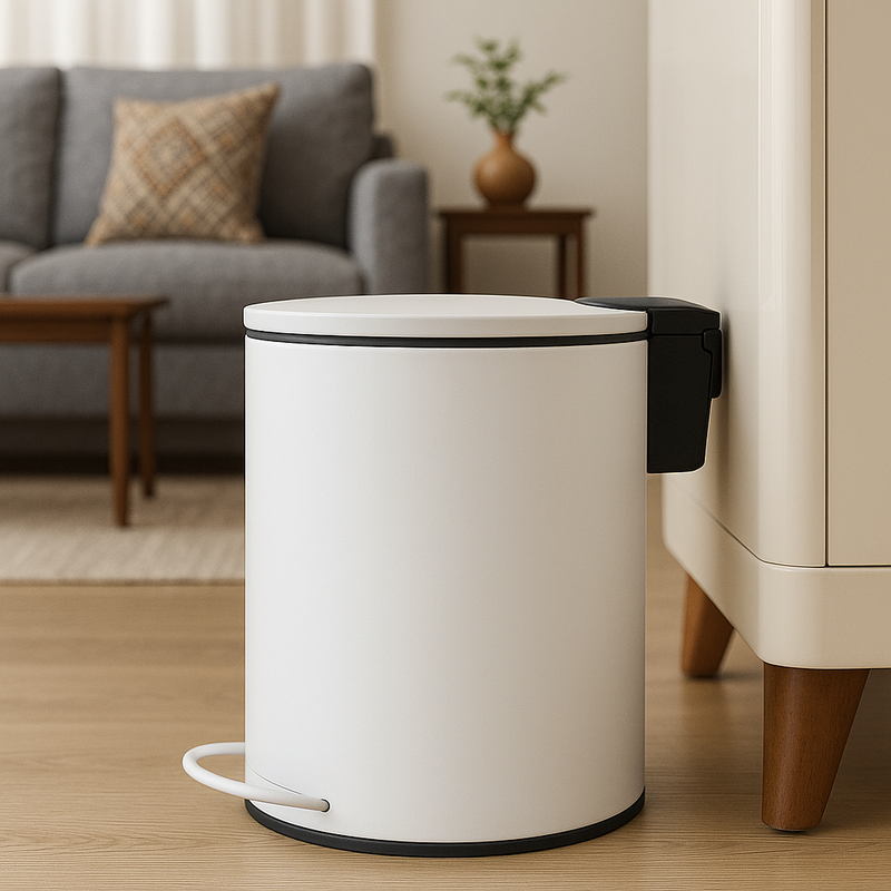 Pedal Bins: 3L Soft Close Pedal Bin White