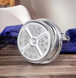 White French Press Coffee Maker 1000ml with Coffee Bean Can + Extra Filter Gift Set