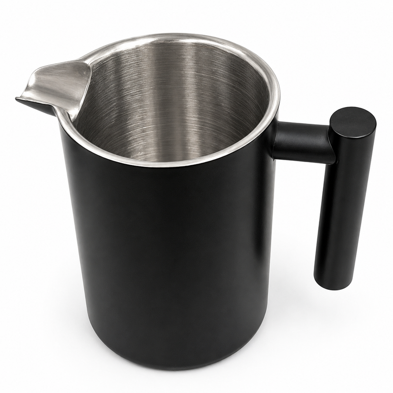Black French Press Coffee Maker 350ml with Coffee Bean Can + Extra Filter Gift Set