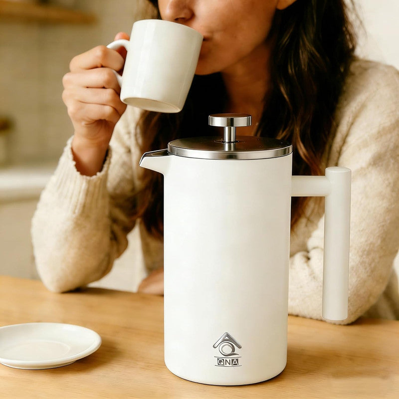 French Press Coffee Maker 350ml with Coffee Bean Can + Extra Filter Gift Set