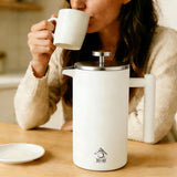 French Press Coffee Maker 350ml with Coffee Bean Can + Extra Filter Gift Set