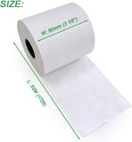 6 Rolls Lineless Printing Label Paper 80 mm × 52 m