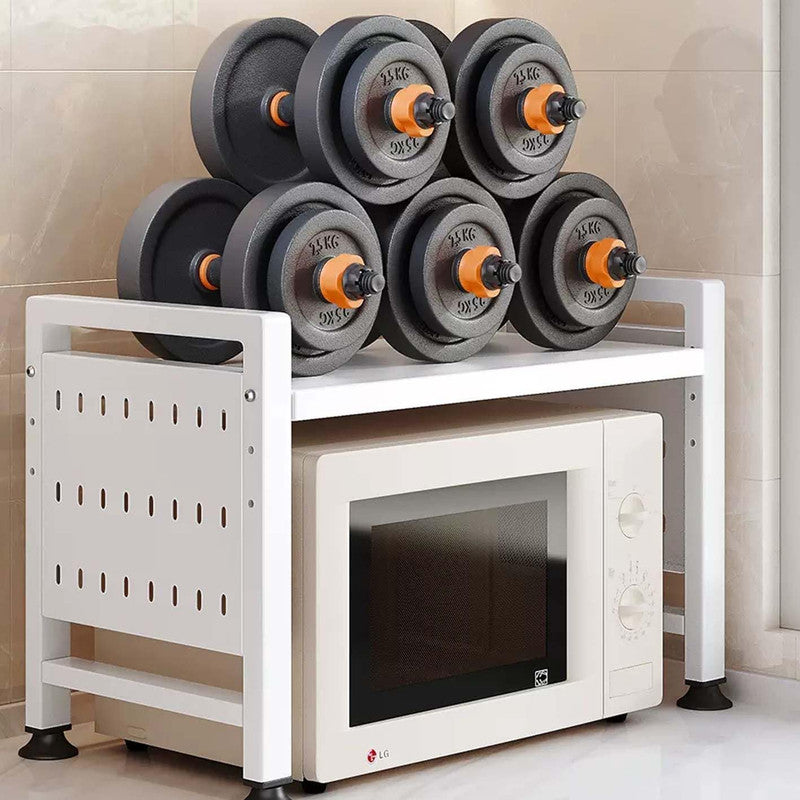 Storage Cabinets & Lockers: Multifunctional Microwave Shelf Storage Cutlery Tray Spice Holder Kitchen Rack Black