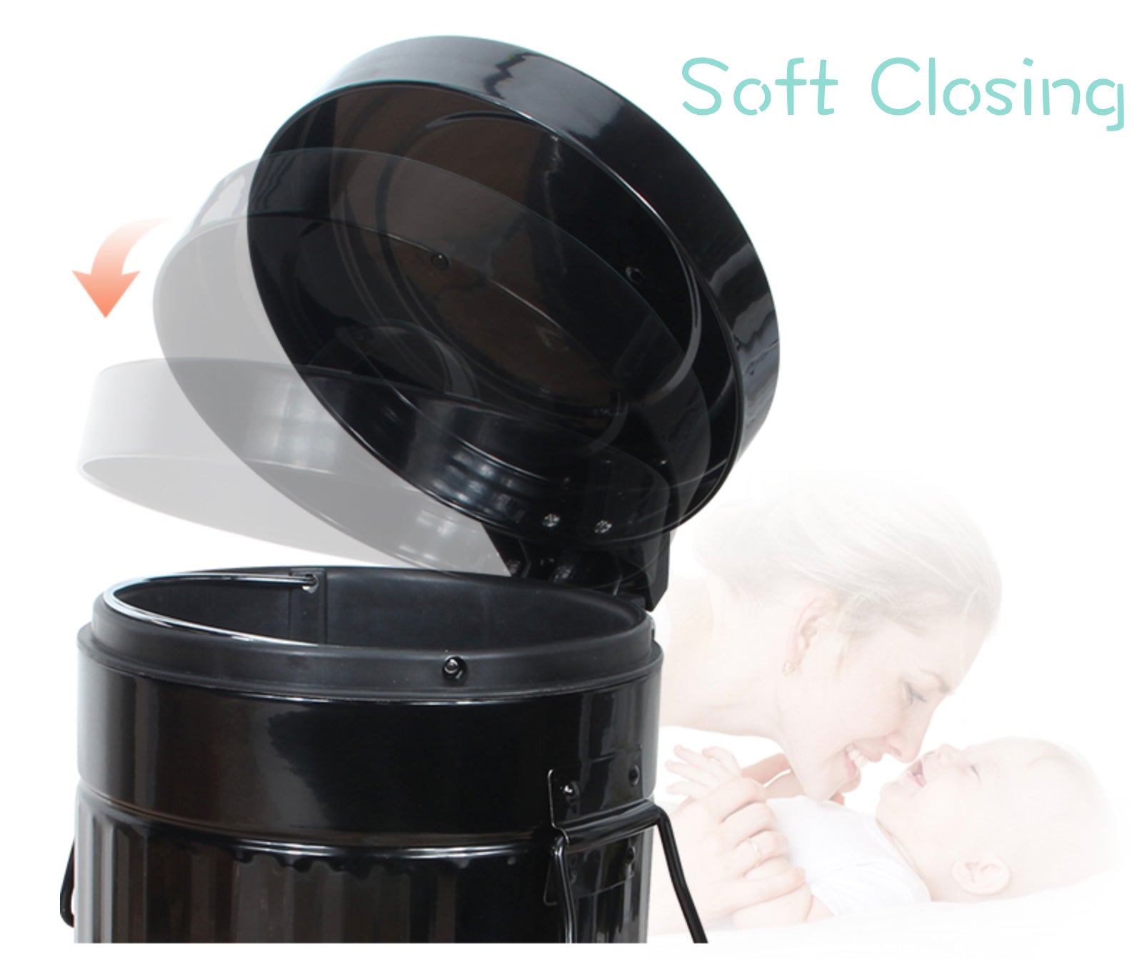 Pedal Bins: 12L Soft Closing Pedal Bin Mint