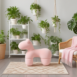 Arm Chairs & Recliners: Lamb Stool Chair Pink