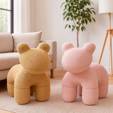 Arm Chairs & Recliners: Lamb Stool Chair Pink