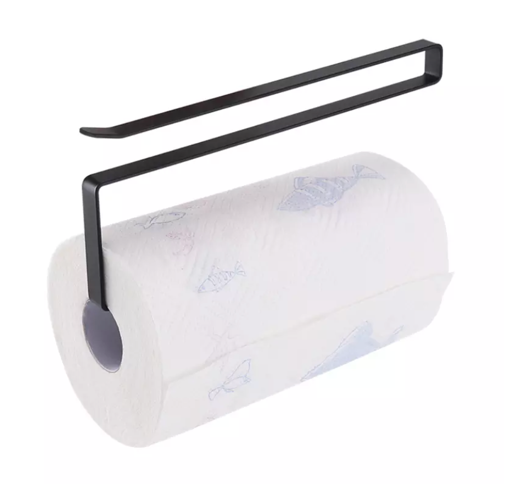 Desk Accessories: Paper Roll Holder Under Cabinet Black