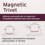 Magnetic Trivet Heat Resistant Stainless Steel Hot Pot Pan Stand