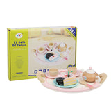 Pretend Play: Kids Wooden Kitchen Tea Set Pretend Play