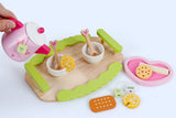 Pretend Play: Kids Wooden Kitchen Tea Set Pretend Play