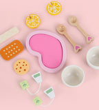 Pretend Play: Kids Wooden Kitchen Tea Set Pretend Play