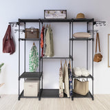 Clothing & Wardrobe Storage: Sorti Freestanding Portable Closet Metal Wardrobe Garment Rack Hanger