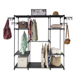 Clothing & Wardrobe Storage: Sorti Freestanding Portable Closet Metal Wardrobe Garment Rack Hanger